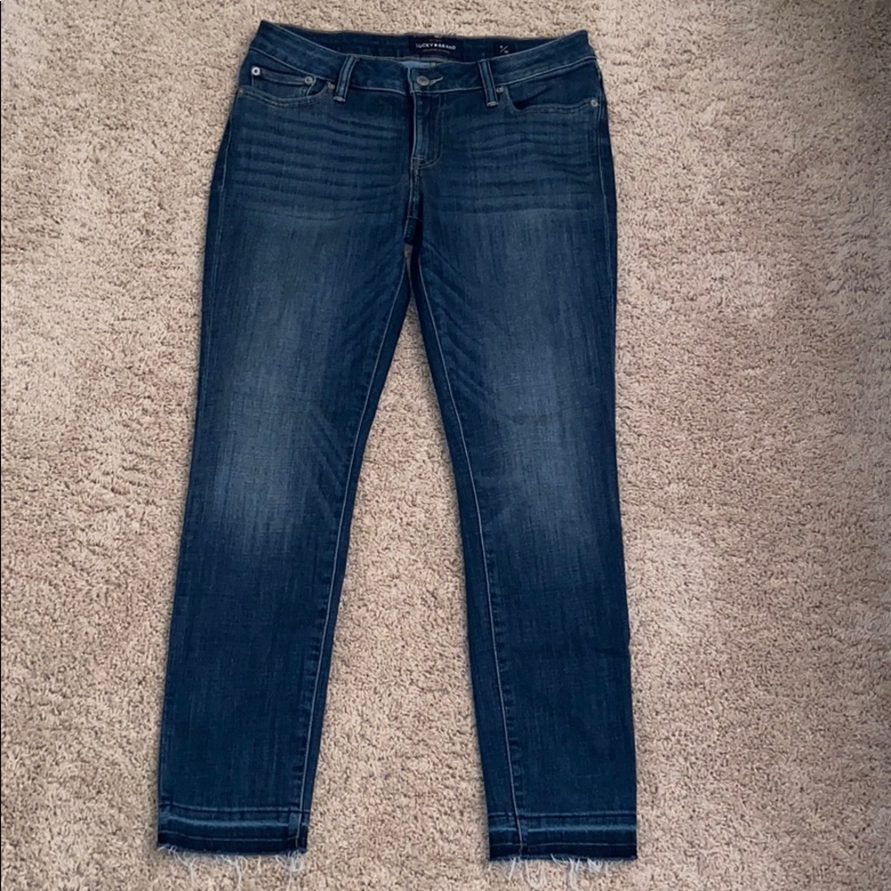 Dark washed lucky brand jeans